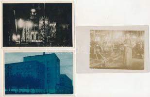 Kassa, Kosice - 3 db RÉGI képeslap, hátoldalon a felszabadított városra utaló szöveg vagy bélyegzés / 3 pre-1945 postcards with entry of the Hungarian troops text or stamp