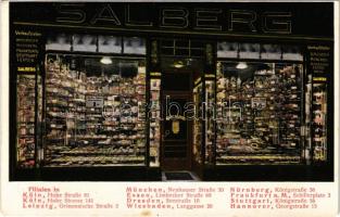 Adolf Salberg kereskedő német üzletének reklámlapja / German shop's advertisement (EM)