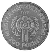 1979. 200Ft Ag "Nemzetközi gyermekév" tokban T:BU patina Adamo EM57