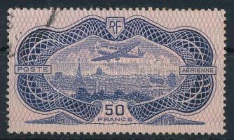 Franciaország 1936 Repülés Párizs felett légiposta bélyeg Mi 321 (Mi EUR 300.-)