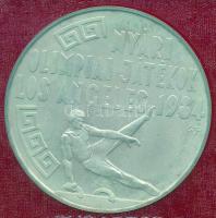 1984. 500Ft Ag "Nyári Olimpiai Játékok - Los Angeles" eredeti műbőr tokban, tanúsítvánnyal...