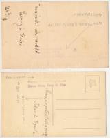 2 db RÉGI családi fotós képeslap, Weintraub &amp; Fosztó Juliska felvétele / 2 pre-1945 family p...