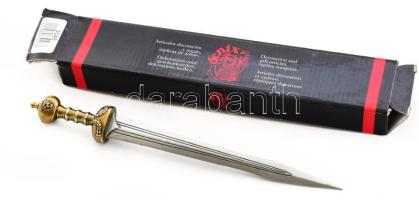 Denix gladiátor kard kicsinyített replika, dobozában, h: 24 cm