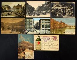 250-300 db régi olasz és francia városképes lap hozzá kevés vegyes modern