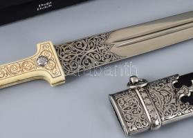 Denix keleti kindzsal replika fegyver, dobozában, h: 43 cm