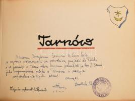 cca 1940 Tarnów, fotóalbum 20 db feliratozott fotóval, 17,5×12,5 cm