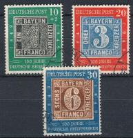 NSZK 1949 Forgalmi sor Mi 113-115 (Mi EUR 140.-)