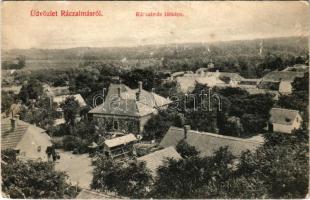 1923 Rácalmás, látkép. Reményi Ödön kiadása (lyukak / pinholes)