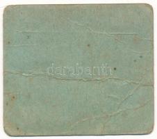 1920 k. Szeged "Szegedi Kenderfonógyár R.-T." 20f "Sósné" aláírással, zöldes vas...