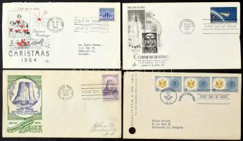 USA + Canada kis FDC tétel a 60-as évekből, több mint 100 db