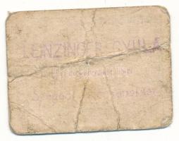 1920 k. Szeged 50f aprópénz helyettesítő jegy "Szegedi Gyógyszerész Testület", a hátlapon ...