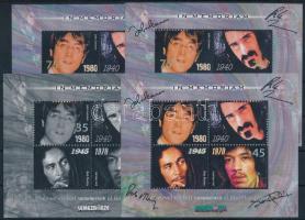 2003 In memoriam 2 db emlékív pár, aláírásokkal