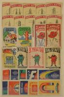 Több mint 300 külföldi gyufacimke + néhány száz bélyeg közepes berakóban