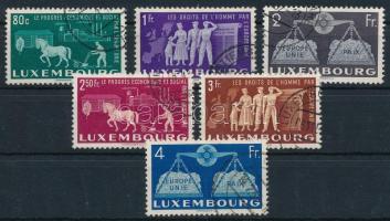 Luxemburg 1951 Egyesült Európa sor Mi 478-483 (Mi EUR 120.-)