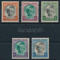 Luxemburg 1931 Gyermeksegély sor Mi 240-244 (Mi EUR 100.-)