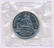 Szovjetunió 1988. 5R Cu-Ni "Leningrád - I. Péter cár emlékműve" lezárt fóliacsomagolásban ...