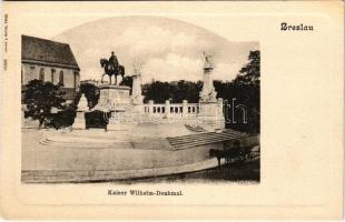 Wroclaw, Breslau; Kaiser Wilhelm-Denkmal / monument (EK)