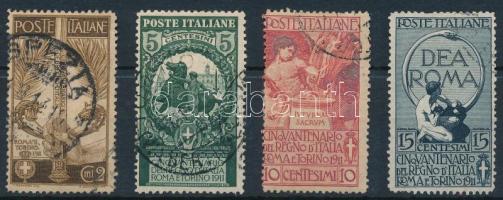 1911 Az egyesült Olaszország 50. évfordulója sor Mi 100-103 (Mi EUR 95.-)