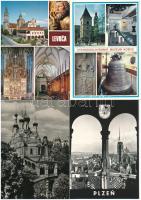 CSEHSZLOVÁKIA - 38 db MODERN postatiszta város képeslap vegyes méretben / CZECHOSLOVAKIA - 38 modern...
