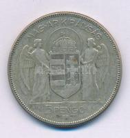 1930. 5P Ag "Horthy jobbra" T:F, patina
Adamo P8