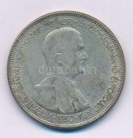 1930. 5P Ag "Horthy jobbra" T:F, patina Adamo P8
