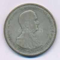 1930. 5P Ag "Horthy jobbra" T:F, patina Adamo P8