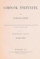 [Curtius, Ernst (1814-1897)] Curtius Ernő: A görögök története I-IV, VI. köt. A Magyar Tudományos Ak...