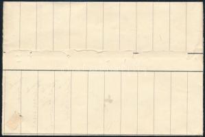 1946 (18. díjszabás) Hivatalos küldemény 14 db bélyeggel "TISZABŐ" - Budapest