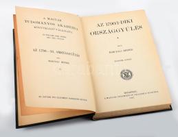 Marczali Henrik: Az 1790/1-diki országgyűlés I-II. köt. A MTA Könyvkiadó Vállalata. Új folyam, LXX-L...