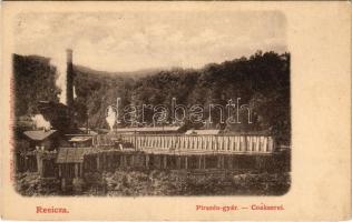 Resicabánya, Resica, Resicza, Resita; Pirszén gyár. Ifj. Neff K. kiadása / Coakserei / coke works, factory (EK)
