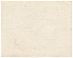 1849. Rozsnyó 1849. július 16. 1kr "Rozsnyó bánya város pénztári utalványa" vízjeles papír...