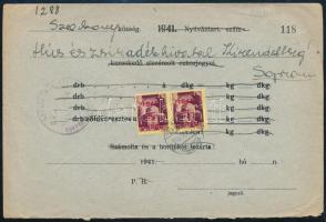 1945 (3. díjszabás) Levél 5P párral