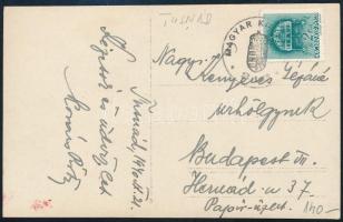 1940 Képeslap Tusnádról "MAGYAR KIR POSTA 316"