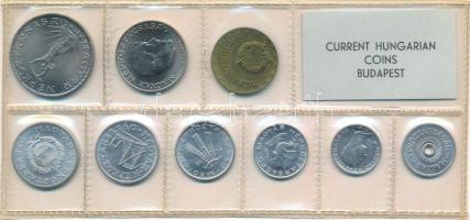 1974. 2f-10Ft (9xklf) érmés forgalmi sor fóliatokban T:UNC kis patina Adamo FO7