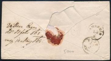 1865 15kr levélen "KARANSEBES" - Pest