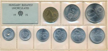 1975. 2f-10Ft (9xklf) érmés forgalmi sor fóliatokban T:UNC kis patina Adamo FO8