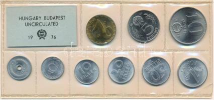 1976. 2f-10Ft (9xklf) érmés forgalmi sor fóliatokban T:UNC kis patina Adamo FO9