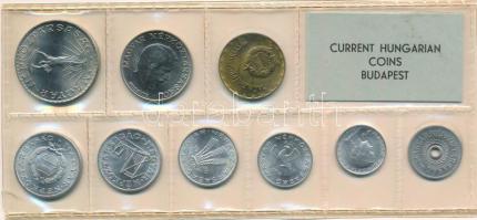1976. 2f-10Ft (9xklf) érmés forgalmi sor fóliatokban T:UNC kis patina Adamo FO9