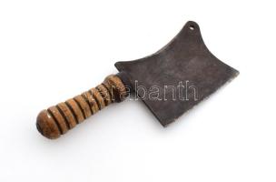 Régi húsbárd, h: 29 cm