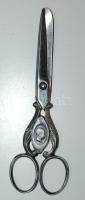 Antik Hyäne Handgeschmiedet-Alt jelzésű Sissy és Ferenc József arcképével ellátott olló