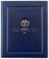 Hollandia 1986. 5c-2 1/2G (5xklf) forgalmi sor + Ag zseton eredeti műbőr tokos szettben, tanúsítvánn...