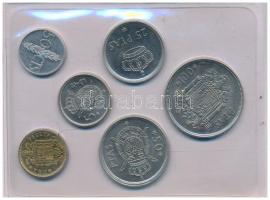 Spanyolország 1975. 50c-100P (6xklf) fehér műbőrtokos forgalmi sor T:UNC, kis patina
Spain 1975. 50...