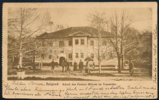 ~1918 Képeslap 5h bérmentesítéssel, cenzúrázva Belgrádból Budapestre