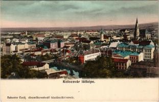 Kolozsvár, Cluj; látkép. Schuster Emil kiadása / general view