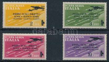1934 Róma-Buenos Aires repülőjárat légiposta sor Mi 401-405 (Mi EUR ** 80.-)