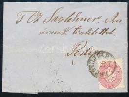 ~1864 5kr levélen "ÉRSEKÚJVÁR"