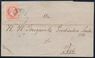 1868 5kr levélen "KUBIN"