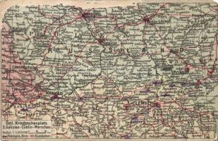 Military WWI map of Galicia (b)