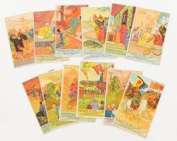 2 komplett 6 darabos sorozat a Liebig hús reklámjaiból, kínai történelem témában.