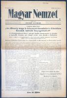 [II. Világháború] Magyar Nemzet. Pethő Sándor riportlapja. VI. évfolyam, 39. szám. (Napilap, 1943 fe...